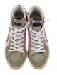 Golden Goose Leather Printed Sneakers