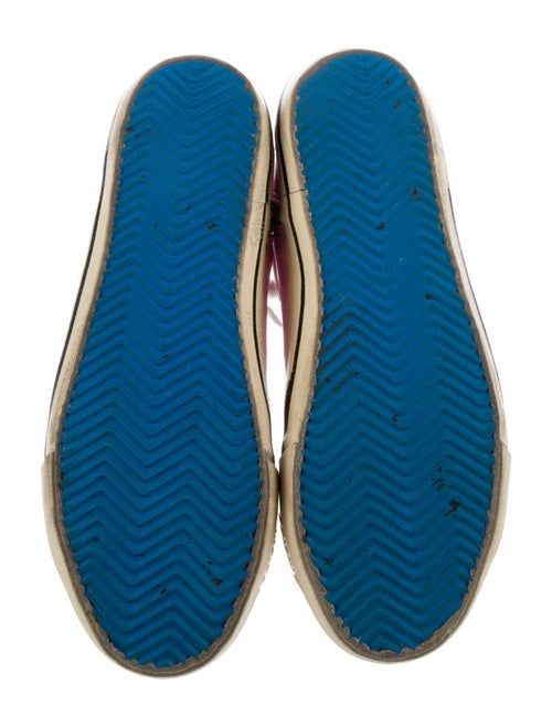 Golden Goose Leather Printed Sneakers