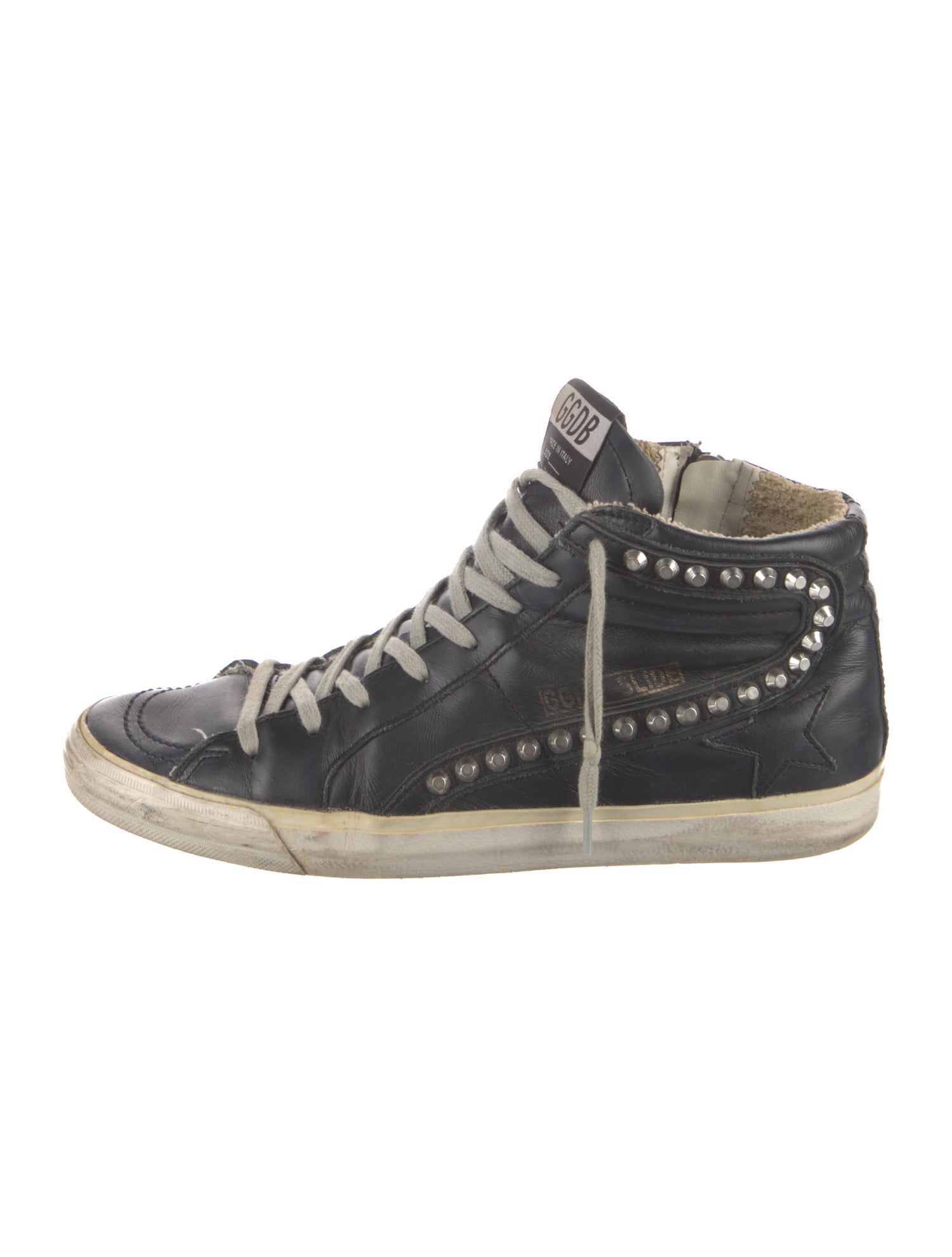 Golden Goose Leather Distressed Accents Sneakers