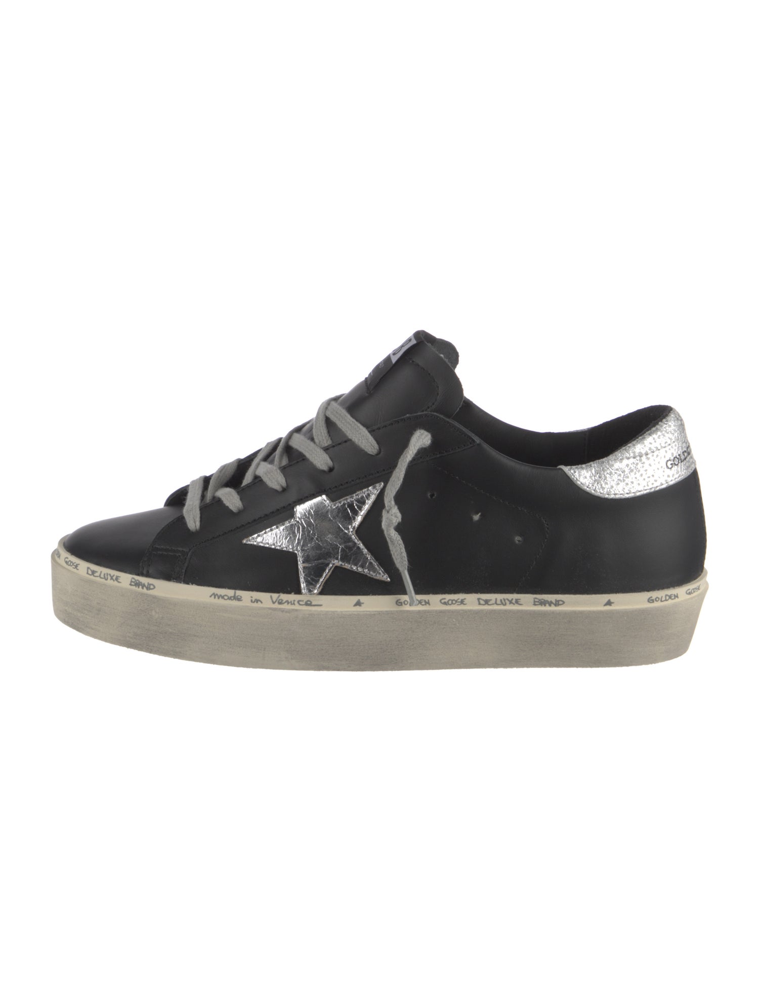 Golden Goose Leather Distressed Accents Sneakers
