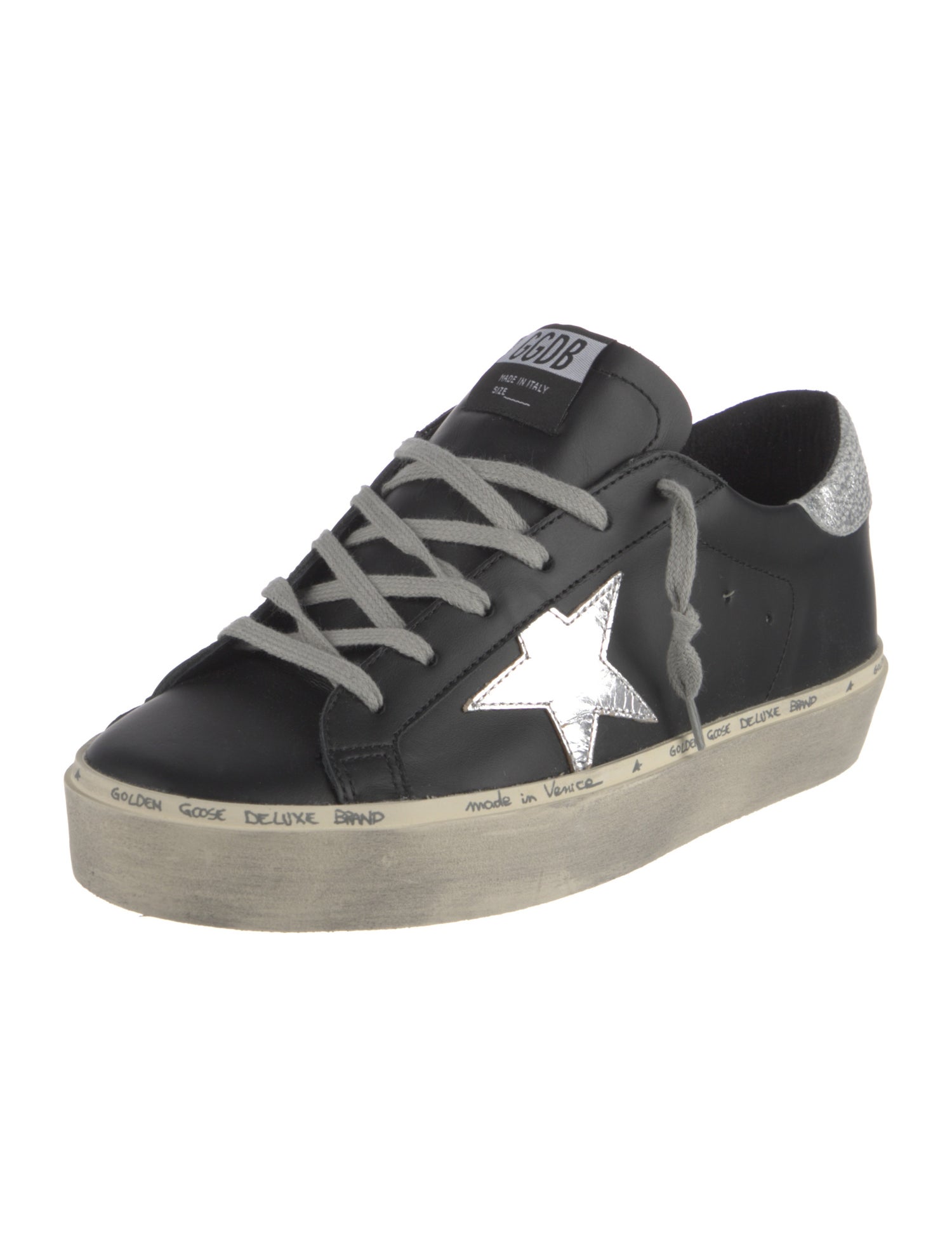 Golden Goose Leather Distressed Accents Sneakers