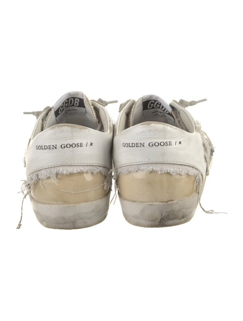 Golden Goose Leather Colorblock Pattern Sneakers