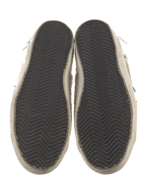 Golden Goose Leather Colorblock Pattern Sneakers