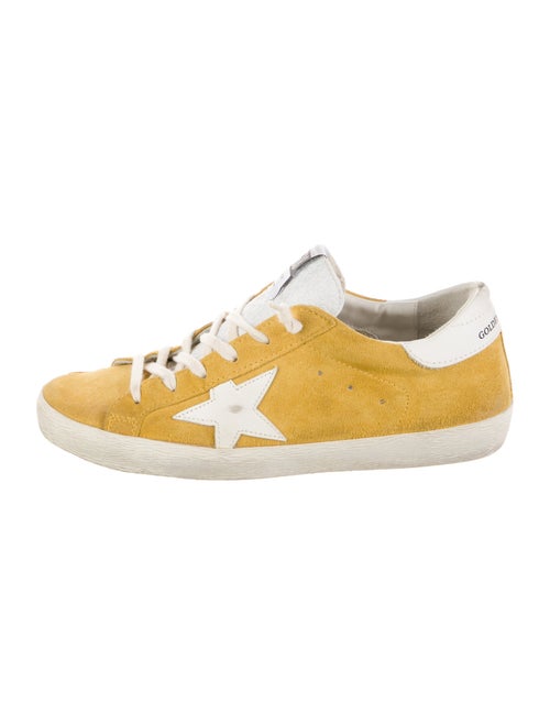Golden Goose Suede Colorblock Pattern Sneakers