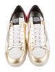 Golden Goose Leather Colorblock Pattern Sneakers