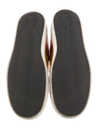 Golden Goose Leather Colorblock Pattern Sneakers