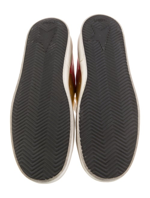 Golden Goose Leather Colorblock Pattern Sneakers