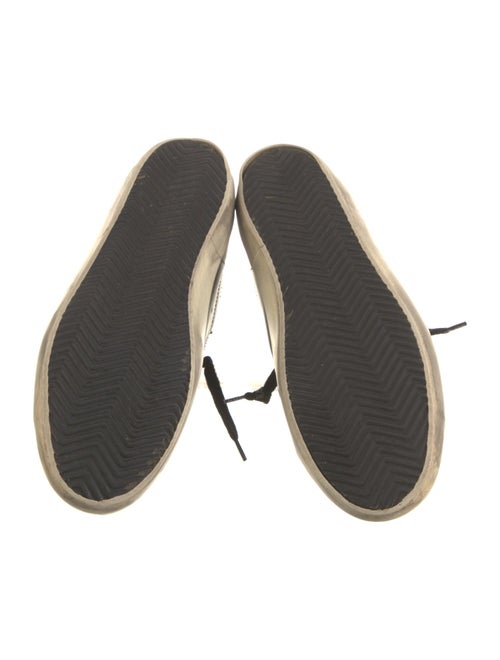 Golden Goose Leather Faux Fur Trim Sneakers