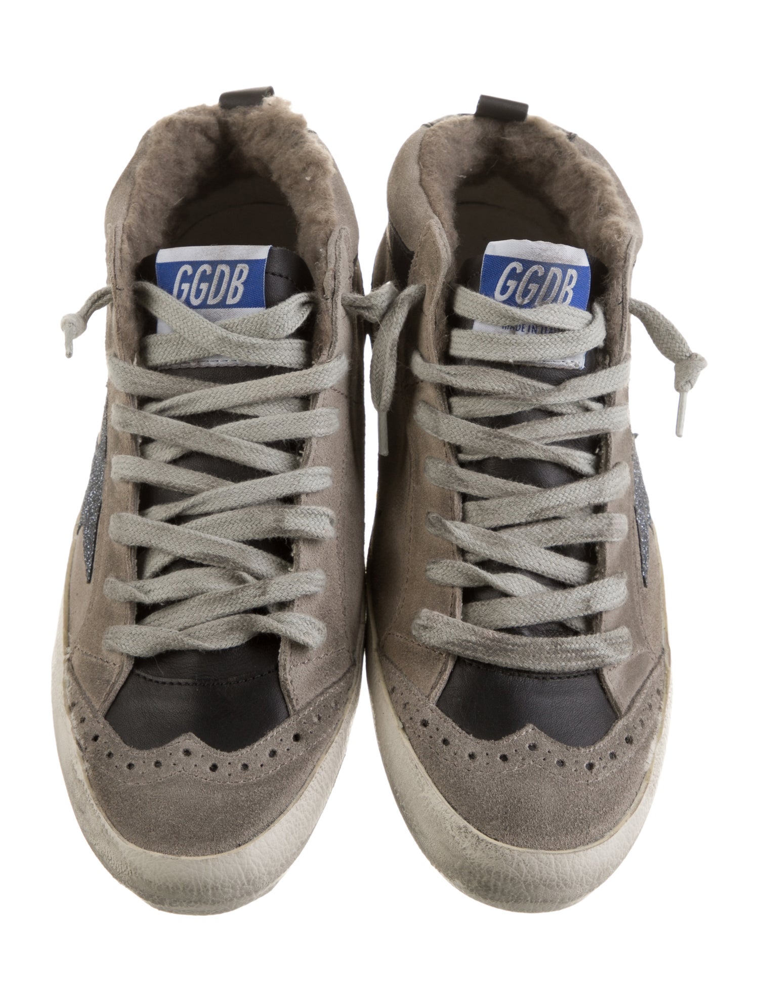 Golden Goose Suede Printed Sneakers