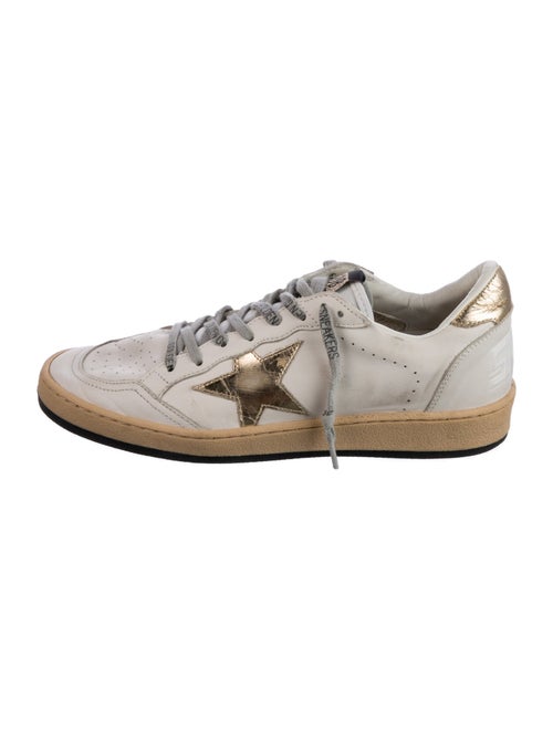 Golden Goose Leather Printed Sneakers