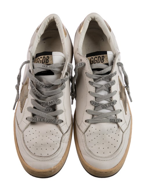 Golden Goose Leather Printed Sneakers