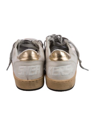 Golden Goose Leather Printed Sneakers