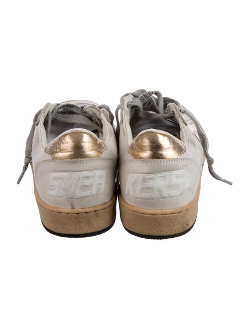 Golden Goose Leather Printed Sneakers