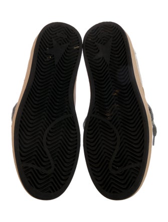 Golden Goose Leather Printed Sneakers