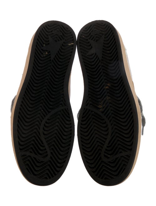 Golden Goose Leather Printed Sneakers