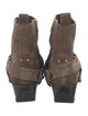 Golden Goose Suede Distressed Accents Moto Boots