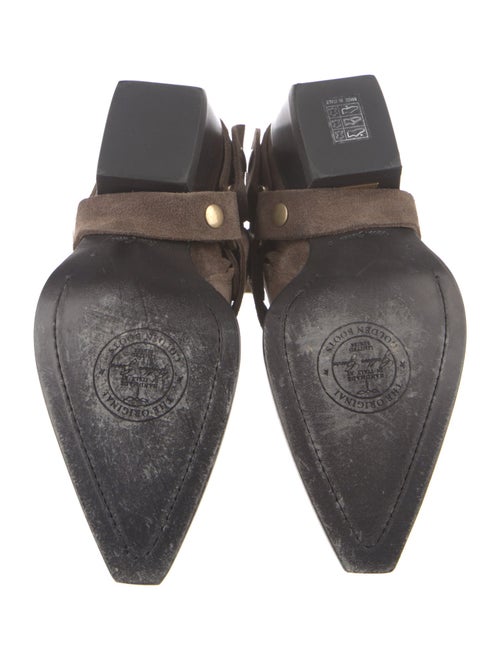 Golden Goose Suede Distressed Accents Moto Boots