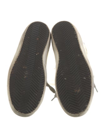 Golden Goose Leather Colorblock Pattern Sneakers