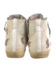Golden Goose Leather Glitter Accents Sneakers