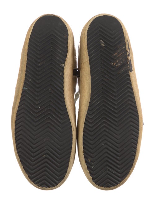 Golden Goose Leather Glitter Accents Sneakers