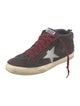 Golden Goose Suede Graphic Print Sneakers