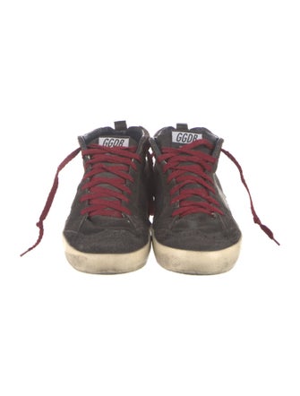 Golden Goose Suede Graphic Print Sneakers