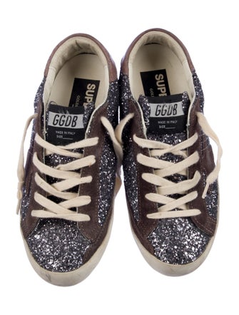 Golden Goose Glitter Distressed Accents Sneakers