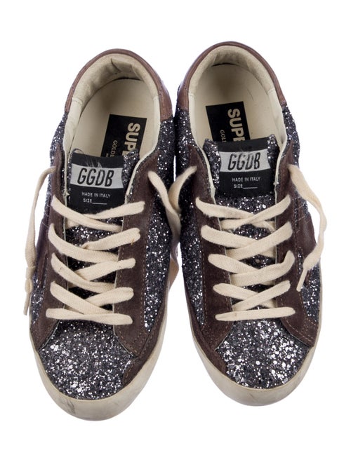 Golden Goose Glitter Distressed Accents Sneakers