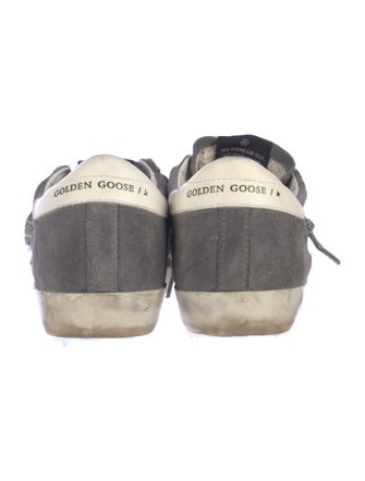 Golden Goose Suede Glitter Accents Sneakers