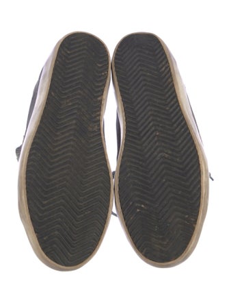 Golden Goose Suede Glitter Accents Sneakers