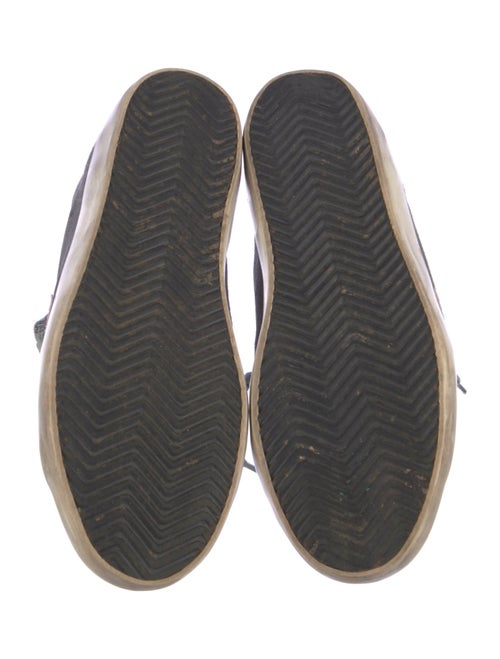 Golden Goose Suede Glitter Accents Sneakers