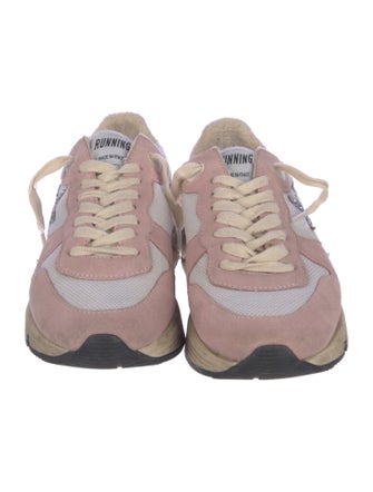 Golden Goose Suede Colorblock Pattern Sneakers