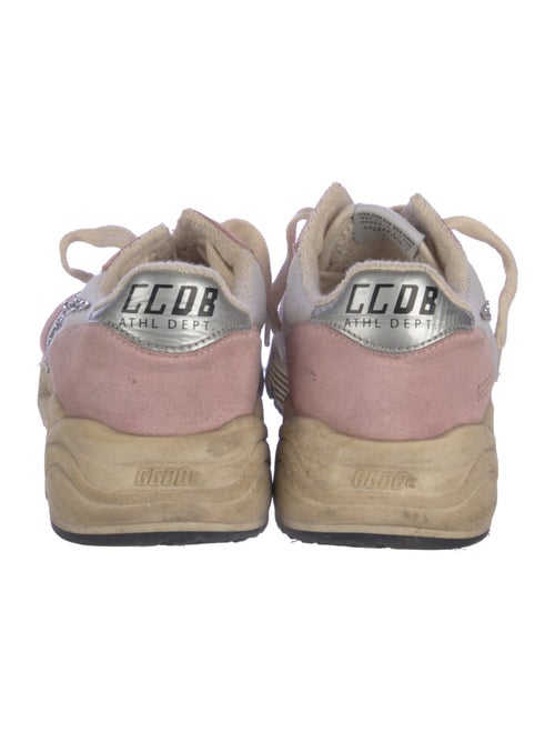 Golden Goose Suede Colorblock Pattern Sneakers