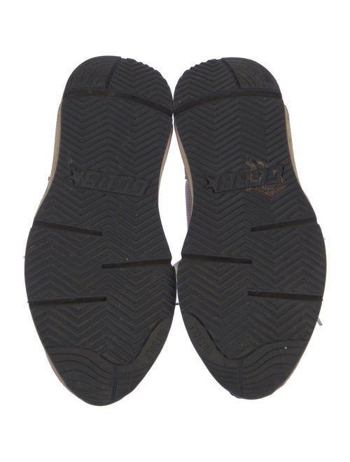 Golden Goose Suede Colorblock Pattern Sneakers