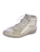 Golden Goose Leather Colorblock Pattern Sneakers