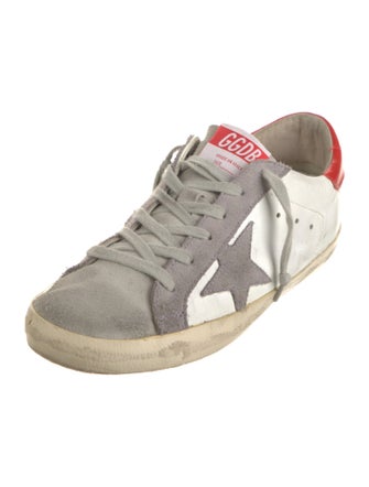 Golden Goose Leather Colorblock Pattern Sneakers