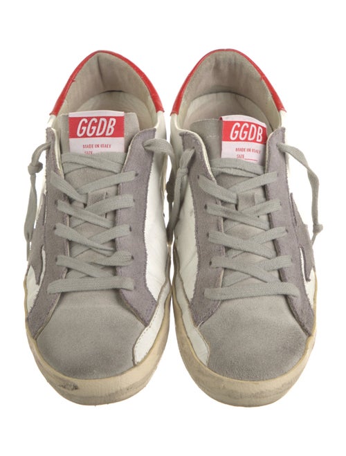 Golden Goose Leather Colorblock Pattern Sneakers