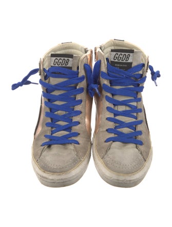 Golden Goose Leather Distressed Accents Sneakers