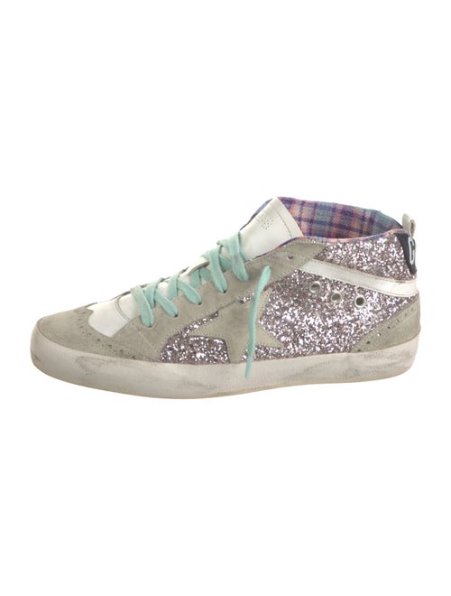 Golden Goose Glitter Colorblock Pattern Sneakers