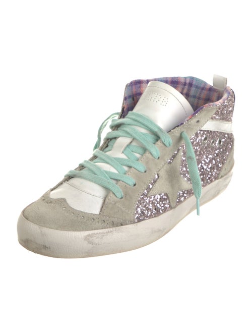 Golden Goose Glitter Colorblock Pattern Sneakers