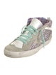 Golden Goose Glitter Colorblock Pattern Sneakers