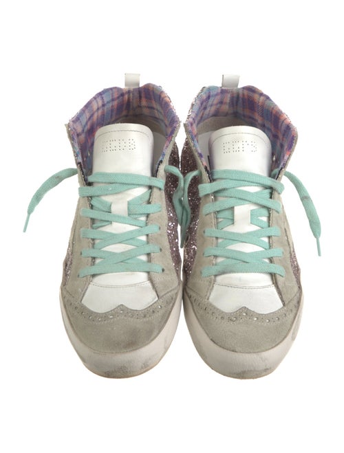 Golden Goose Glitter Colorblock Pattern Sneakers