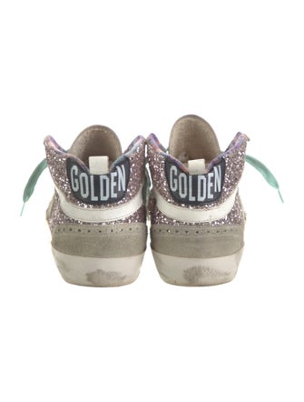 Golden Goose Glitter Colorblock Pattern Sneakers
