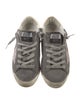 Golden Goose Suede Glitter Accents Sneakers