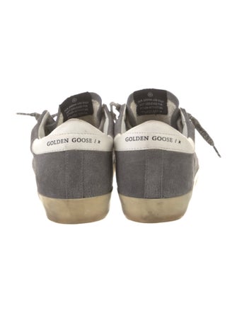 Golden Goose Suede Glitter Accents Sneakers