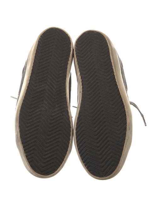 Golden Goose Suede Glitter Accents Sneakers