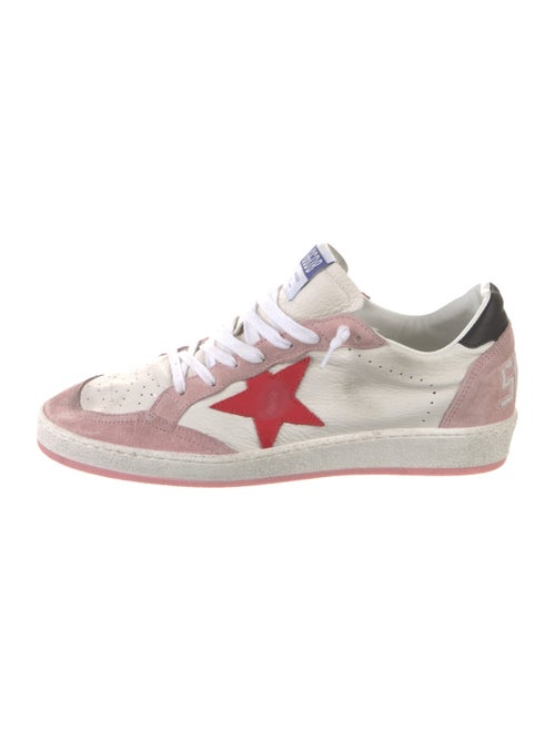 Golden Goose Leather Colorblock Pattern Sneakers