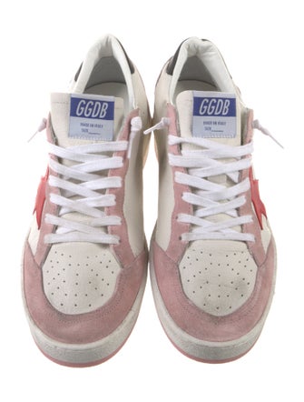 Golden Goose Leather Colorblock Pattern Sneakers