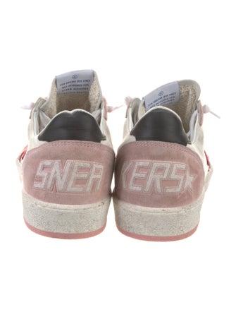 Golden Goose Leather Colorblock Pattern Sneakers