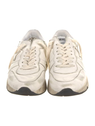 Golden Goose Leather Distressed Accents Sneakers